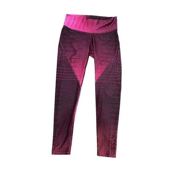 NWT Niyama Sol Rare Slice Croc Dragon fruit pink size XL fitted yoga activewear - Picture 1 of 10